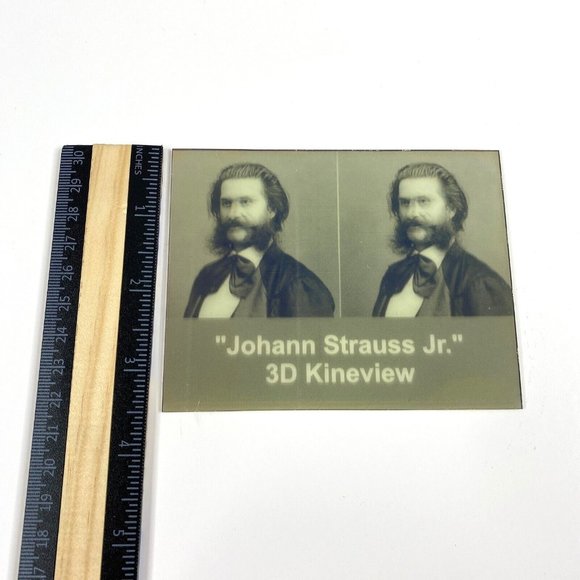 Johan Strauss Jr Austrian Composer 3-D‎ Photo Photograph 3.5" x 4" Demo Print 3D - Picture 5 of 5